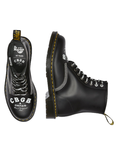 DR MARTENS 1460 CBGB SMOOTH LEATHER LACE UP BOOTS MENS